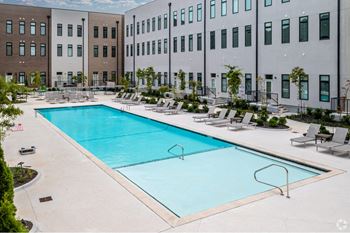 Heated resort style pool